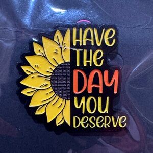 3 for $15 on select pins 
Yellow and Orange Sunflower Brooch